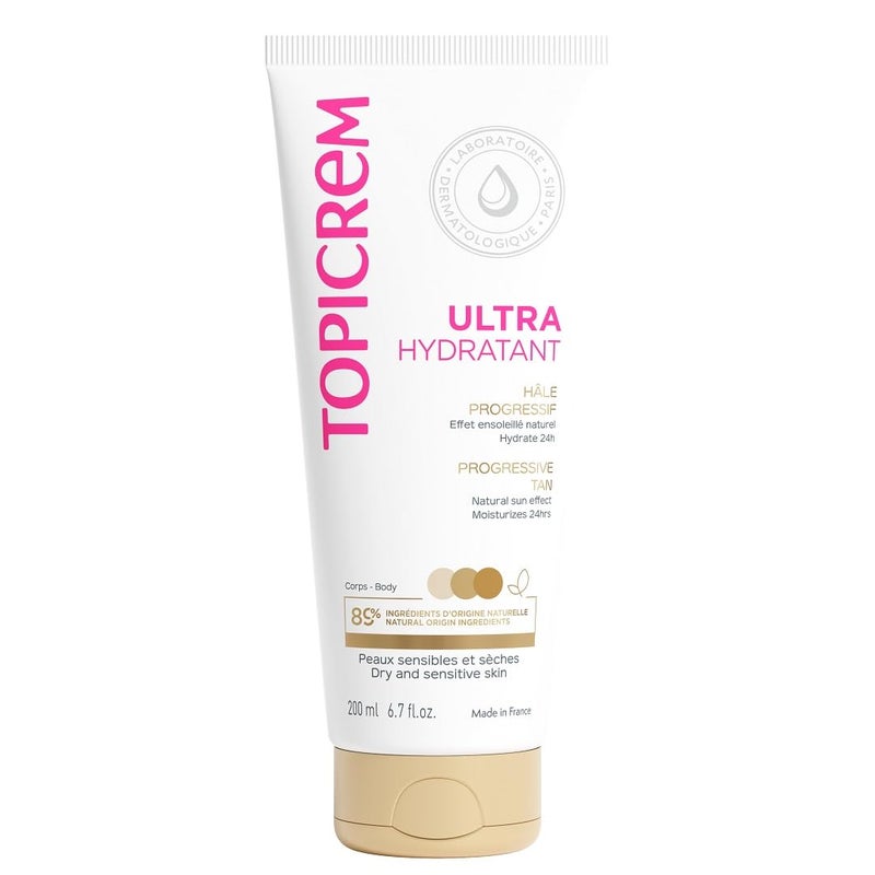 Topicrem Sensitive Skin Ultra-Moisturizing Progressive Tan 200ml by Topicrem