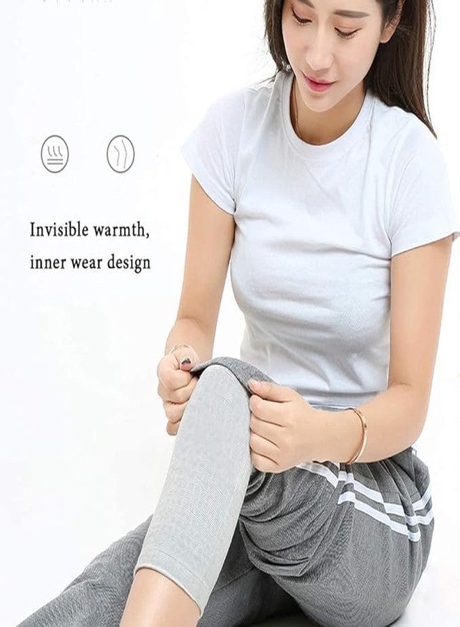 Xfinity Fitness Cotton Knee Cap Brace/Sleeves Pair - Bamboo Yarn Knee Support for Joint Pain Relief, Compression Support for Men and Women, Washable Knee Cap Guard for Sports, Gym, Running, Cycling (Grey, L) - Image 5