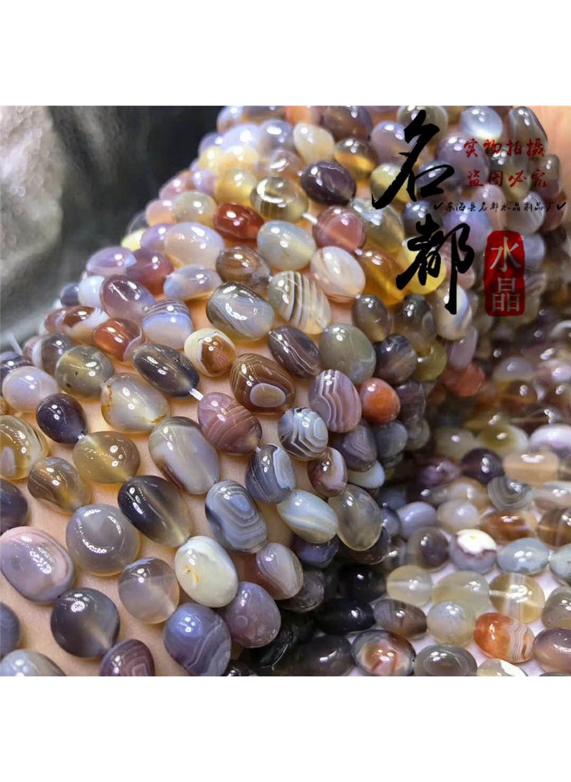Generic - Mingdu Crystal Agate Loose Beads DIY Jewelry Chain Persian Gulf Onyx - Image 1