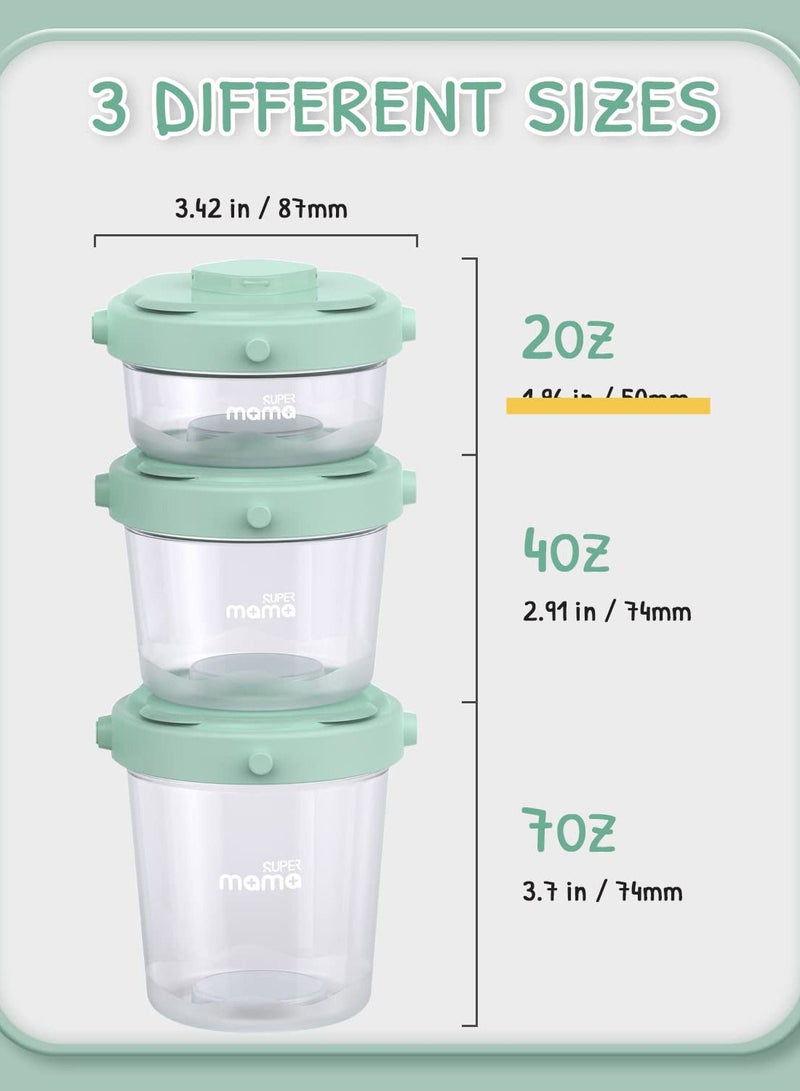 سوبر ماما مكدسة حاوية أغذية الأطفال - Image 1