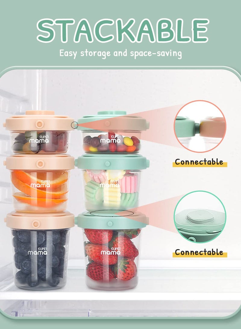 سوبر ماما مكدسة حاوية أغذية الأطفال - Image 4