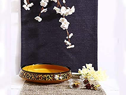 Caffeine Ceramic Handmade Brown Sehra Serving Bowl (Set of 3) - Image 2