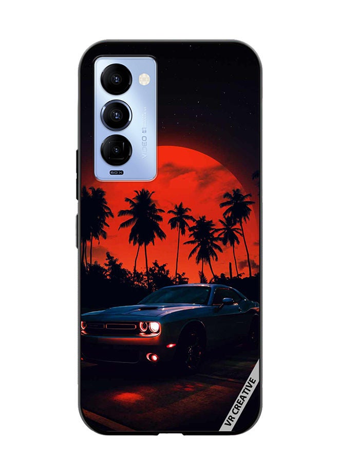 VR CREATIVE Protective Case Cover For Tecno Camon 18/18 P Vintage Car Design Multicolour - Image 1