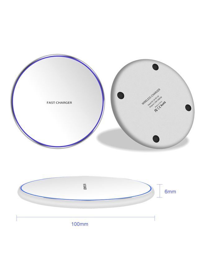 NIBEMINENT Ultra Thin Wireless Charger White  - Image 2