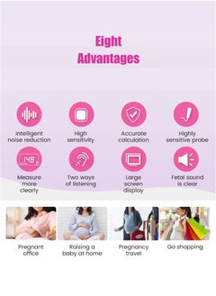 Edots Ultrasound Doppler Fetal Heart Rate Monitor – Digital Display | Soundproof | High Sensitivity | Independent Probe  - Image 3