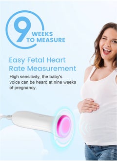 Edots Ultrasound Doppler Fetal Heart Rate Monitor – Digital Display | Soundproof | High Sensitivity | Independent Probe  - Image 2