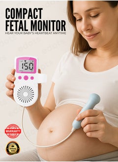 Edots Ultrasound Doppler Fetal Heart Rate Monitor – Digital Display | Soundproof | High Sensitivity | Independent Probe  - Image 1