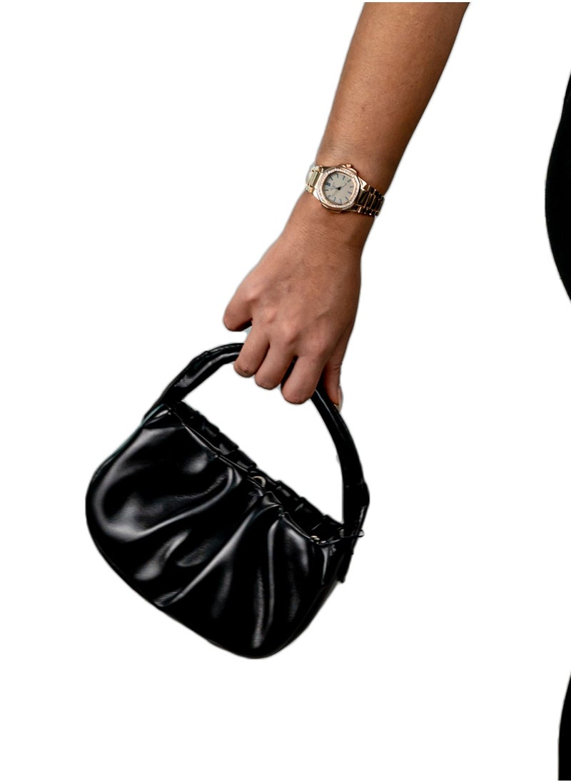 Generic - Women's Fashion Top Handle Satchel - Black - Image 1