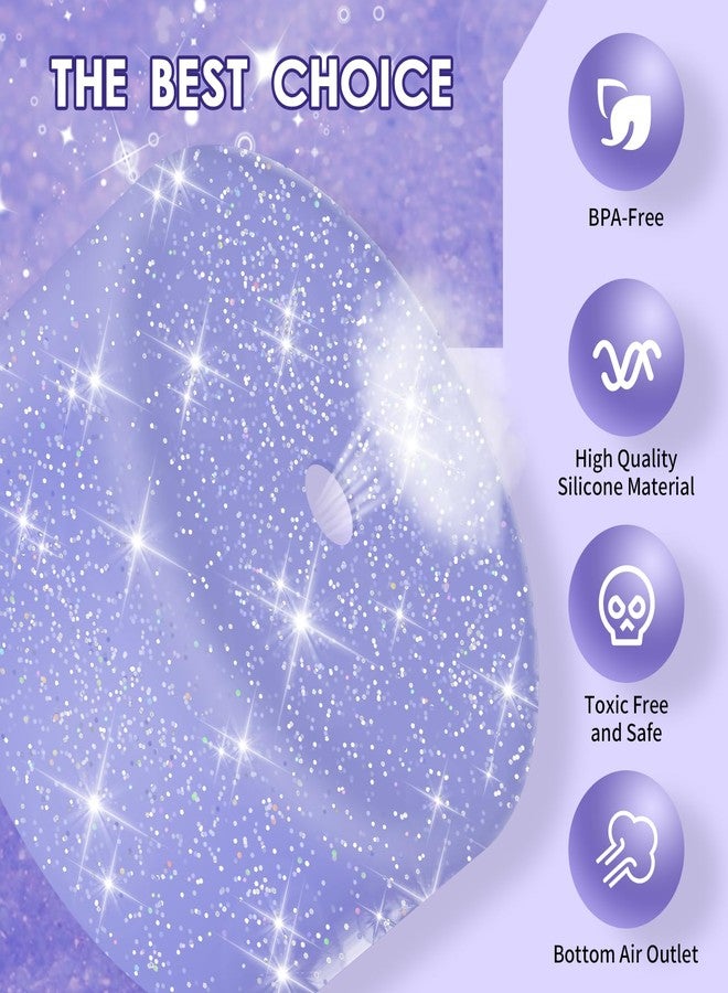 BKBY Protective Glitter Silicone Boot Compatible with Owala 24oz 32oz 40oz, Bling Cup Sleeve Bottom Bumper Cover Compatible with Owala FreeSip, Twist, or Flip Stainless Steel Water Bottles - Image 4
