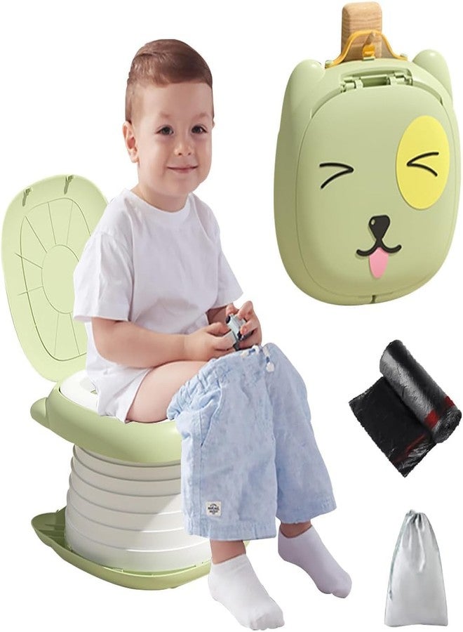 GNOLY مرحاض سفر للأطفال الصغار من غنولى - مرحاض قابل للطي 2 في 1 للأطفال مع بطانات قابلة للاستخدام مرة واحدة، قاعدة مانعة للانزلاق، مقاوم للتسرب، تصميم صغير الحجم للتخييم والرحلات الطويلة والاستخدام الخارجي واليومي - Image 1