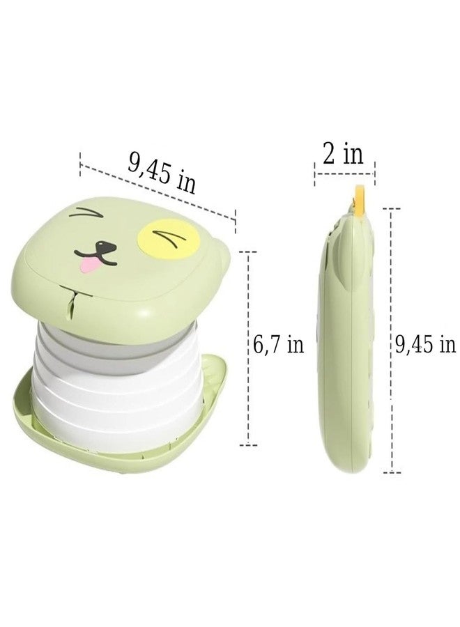 GNOLY مرحاض سفر للأطفال الصغار من غنولى - مرحاض قابل للطي 2 في 1 للأطفال مع بطانات قابلة للاستخدام مرة واحدة، قاعدة مانعة للانزلاق، مقاوم للتسرب، تصميم صغير الحجم للتخييم والرحلات الطويلة والاستخدام الخارجي واليومي - Image 3