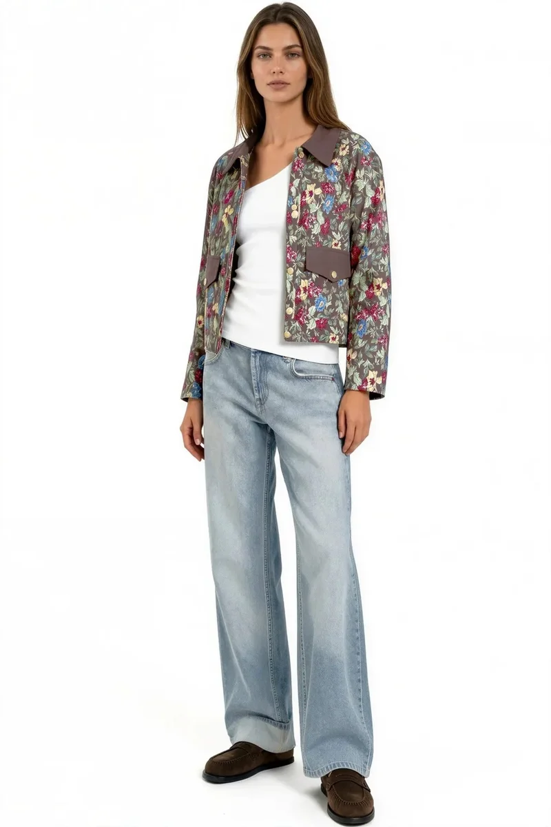 جينيفر Cotton Viscose Puffer Coat