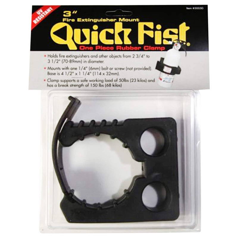 3 Quick Fist Clamp for mounting tools  equipment Size 234 Inch To 314 Inch Clamping Diameter 412 Inch x 114 Inch Mounting Area Black