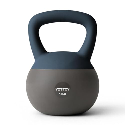 YOTTOY Soft Kettlebells 15 lb kettlebell with AntiSlip Base ImpactResistant Design Perfect for Strength Training Kettlebells Weightlifting Personal Training - Image 1