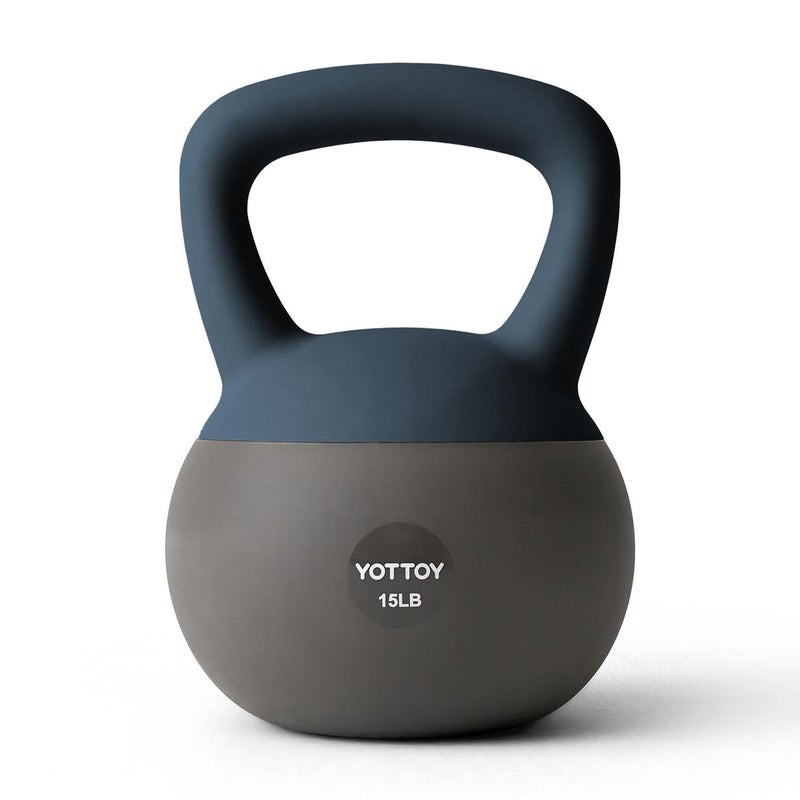 YOTTOY Soft Kettlebells 15 lb kettlebell with AntiSlip Base ImpactResistant Design Perfect for Strength Training Kettlebells Weightlifting Personal Training - Image 2