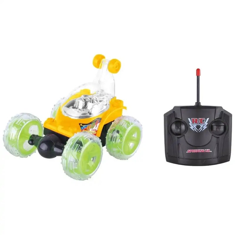 Remote Control Stunt Tipper Light Car With 360 degree Twisting And Flips