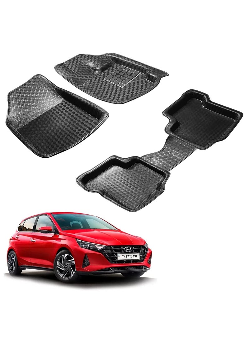سجاد أرضية 4D/5D لسيارة هيونداي i20 الجديدة (2020 وما بعده) - متين وسهل التنظيف وعملي - Image 2