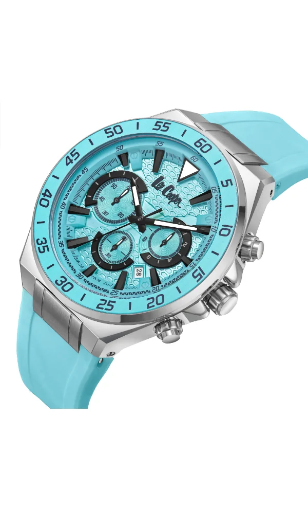 Lee Cooper Men's Silicone Multi Function Watch LC08003.099 - 46 mm