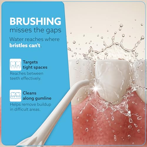 AGARO Royal Dental Flosser for teeth, 2 Nozzles, Portable, Cordless & Rechargeable,4 Cleaning Modes,IPX7 Waterproof with 200ml Watertank, Flossing at Home & Travel,Oral Flosser,Oral Irrigator - Image 3