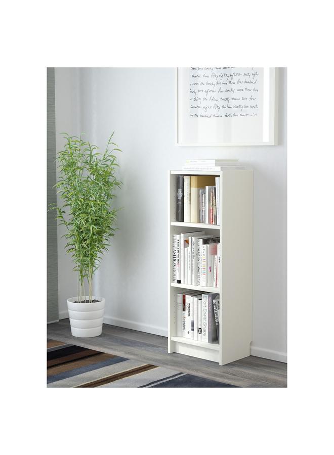 erorex Bookcase, White, 40X28X106 Cm - Image 2