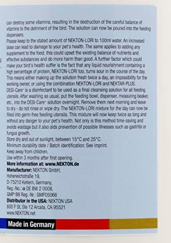 Nekton Lori Complete Lory Bird Diet, 3000gm - Image 4