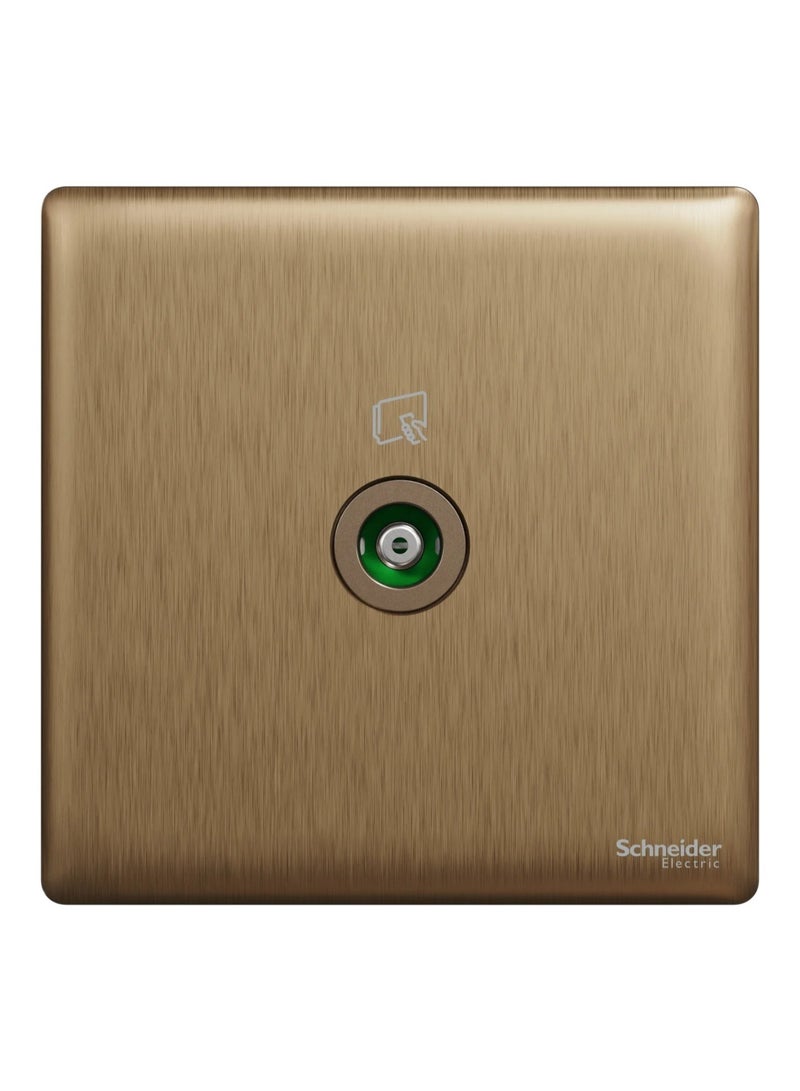 Schneider Electric TV socket, Unica X, 1 gang, 75Ohm, 5-860MHz, dark bronze - NUX31TV_DB - Image 1