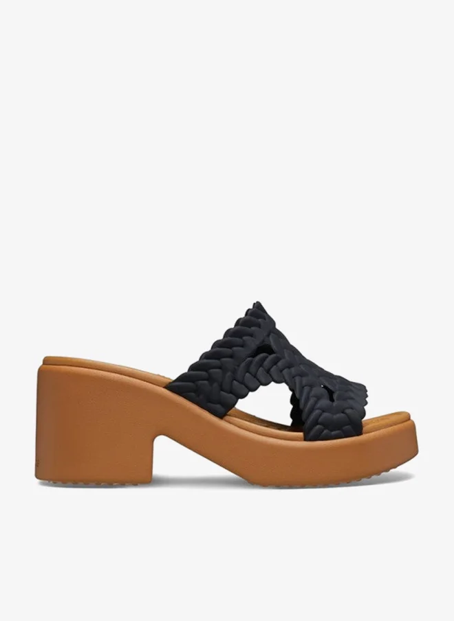 كروكس صندل بكعب منسوج بروكلين