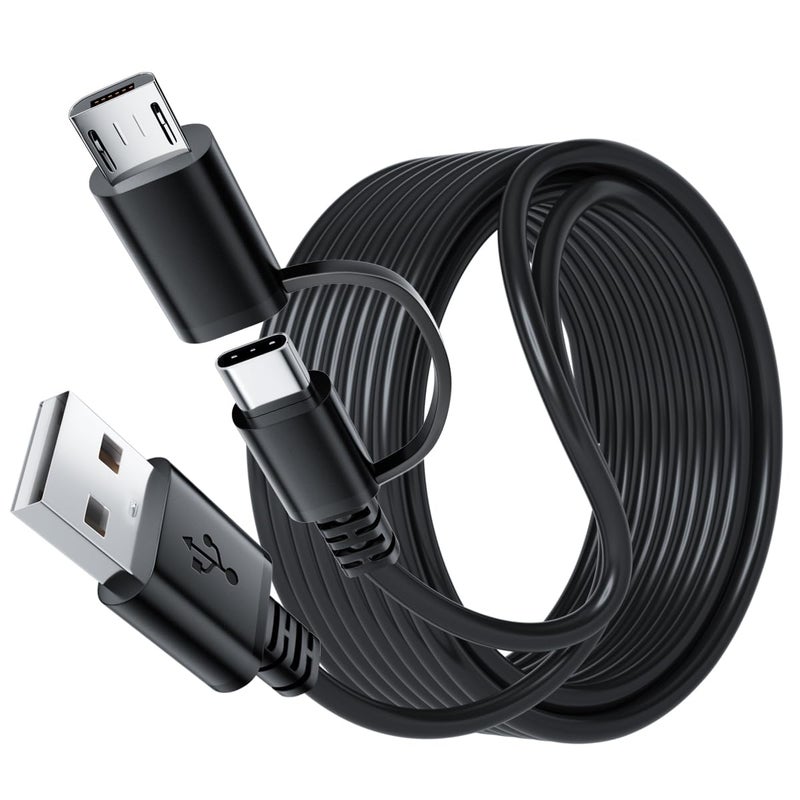 SCOVEE USB C Cable Micro USB Charger Cord for Samsung Tablet Fire HD 10,Fast Android Phone Charger Cord A to Type C Charging Cable for Amazon Kindle Fire HD 10 8 7,Galaxy S7 S6 Tab A E S Note 10 ft Long - Image 1