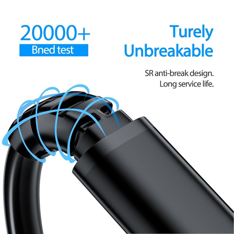 SCOVEE USB C Cable Micro USB Charger Cord for Samsung Tablet Fire HD 10,Fast Android Phone Charger Cord A to Type C Charging Cable for Amazon Kindle Fire HD 10 8 7,Galaxy S7 S6 Tab A E S Note 10 ft Long - Image 5