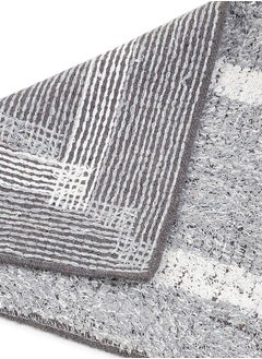 Status Contract Microfiber Bath Door Mat Anti slip Backing For Bathrom /Door /Office Entrance Water Absorbent-Grey, 38 X 58 Cm  - Image 5