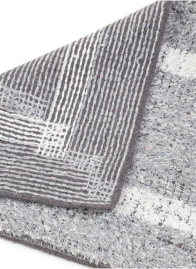 Status Contract Microfiber Bath Door Mat Anti slip Backing For Bathrom /Door /Office Entrance Water Absorbent-Grey, 38 X 58 Cm  - Image 5