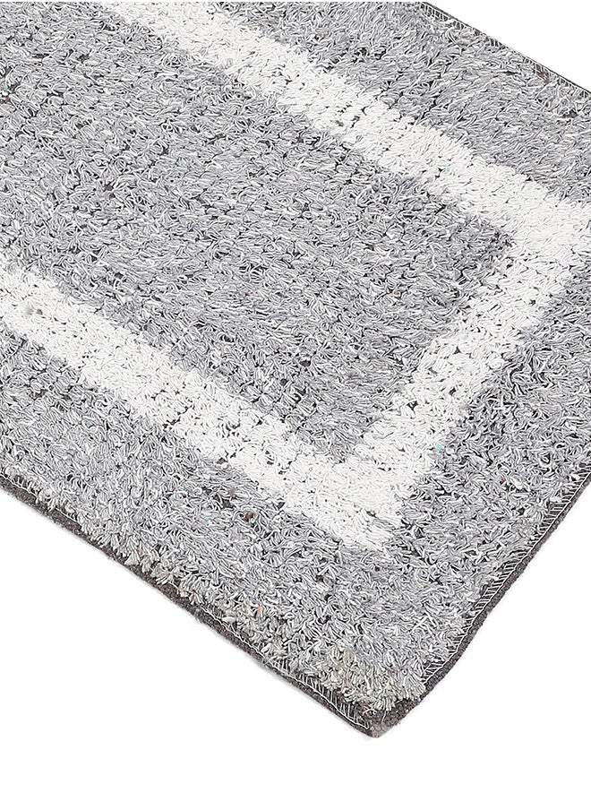 Status Contract Microfiber Bath Door Mat Anti slip Backing For Bathrom /Door /Office Entrance Water Absorbent-Grey, 38 X 58 Cm  - Image 4