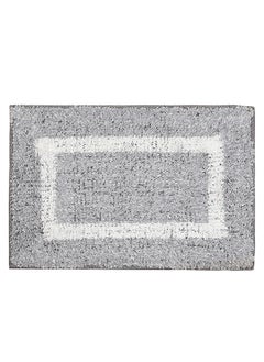 Status Contract Microfiber Bath Door Mat Anti slip Backing For Bathrom /Door /Office Entrance Water Absorbent-Grey, 38 X 58 Cm  - Image 2
