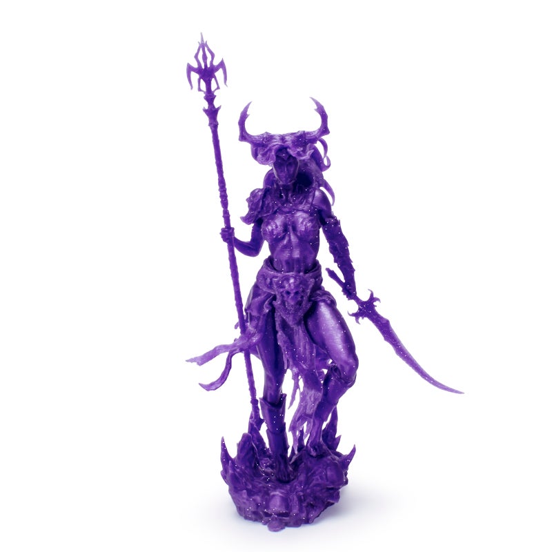 ZIRO PURPLE Glitter Twinkling PLA Filament 1.75mm 1kg/2.2lb Spool, - Image 2
