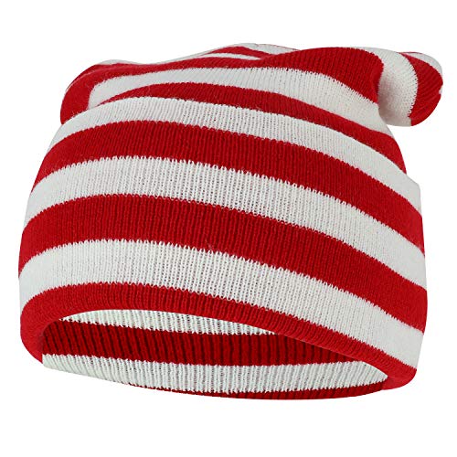 Armycrew Red White Stripe Long Cuff Beanie - 2PK - Image 2