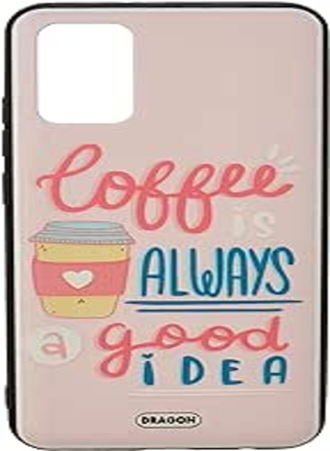 Dragon 3D Hard Slim creative Case Coffee is always good idea For samsung A02s Multicolor