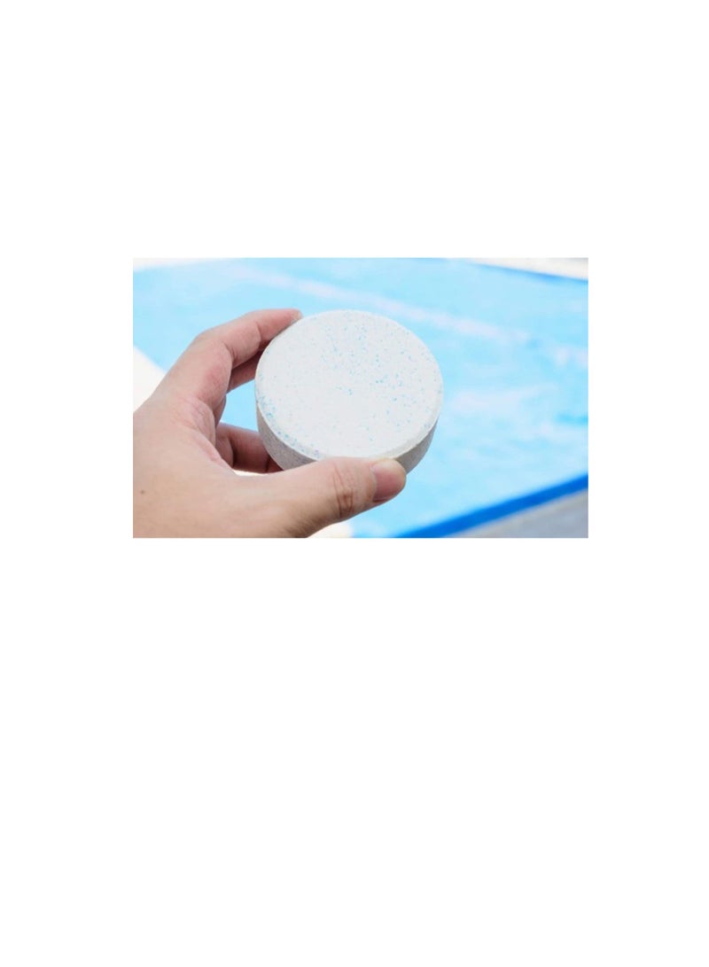 Slow dissolving Chlorine Tablets 1KG Pool and Spa Water Bacteria Algae Disinfection Treatment with Sunlight UV Protection TCCA 3" 200g x 5 pcs - Image 3