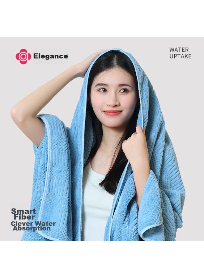 Grace Jieliya A-class Bath Towel, Absorbent And Quick-drying, Adult Large Bath Towel, Uni, 70*140cm, Sky Blue - Image 3