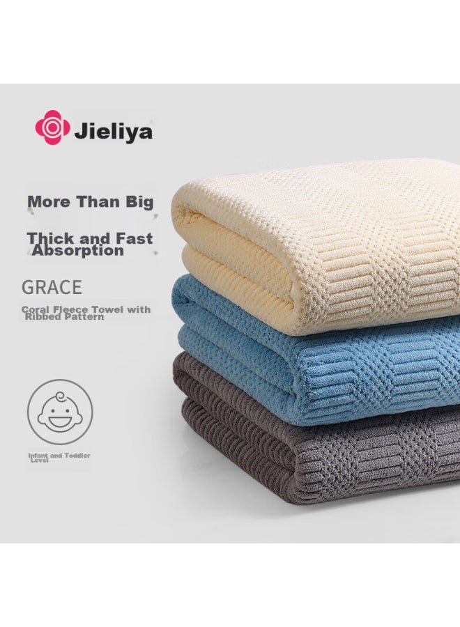 Grace Jieliya A-class Bath Towel, Absorbent And Quick-drying, Adult Large Bath Towel, Uni, 70*140cm, Sky Blue - Image 2