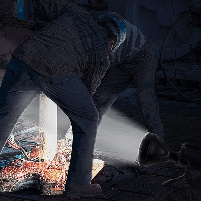 Rechargeable Super Bright LED Spotlight with Tripod 4 Modes Waterproof Portable Flashlight - Image 3