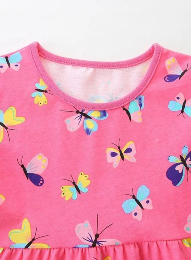 YUNIQEE Butterfly Print Dress