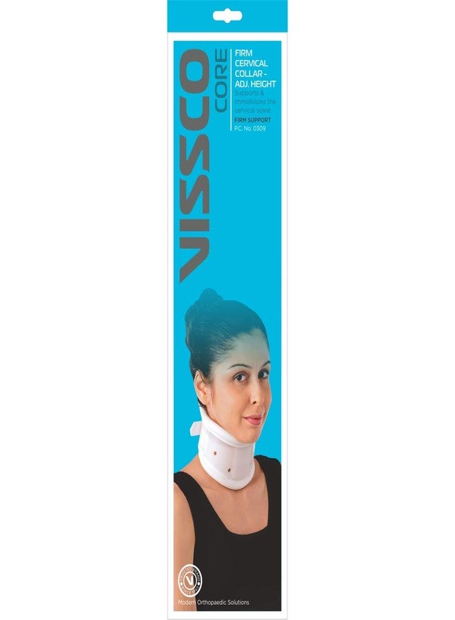 Vissco Firm Cervical Collar with Adjustable Height- Neck Brace for Pain Relief and Spondylitis, Rigid Neck Support for Immobilization for Men and Women- Small - Image 4