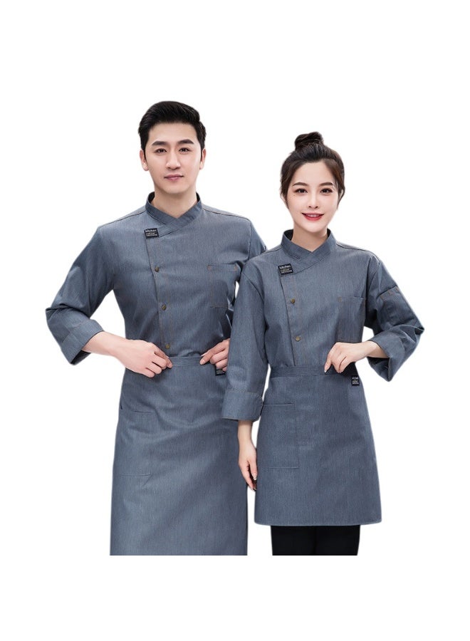 KUYING New Chef Workwear Top+Apron Set - Image 1