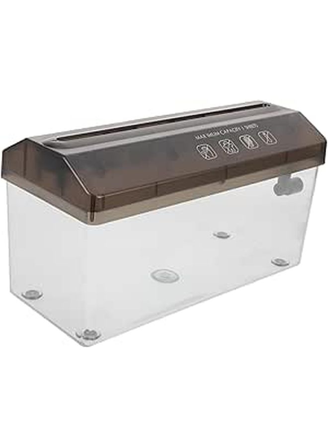 Manual Paper Shredder Desktop for Home Office Compact Portable Secure Shredding PP Steel - Image 1