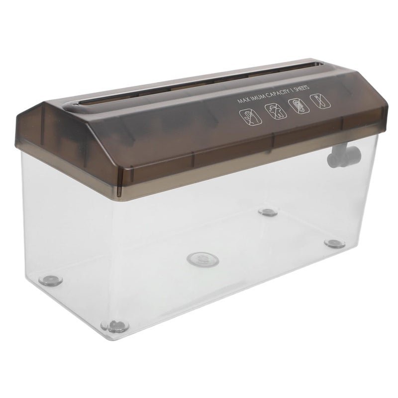 Manual Paper Shredder Desktop for Home Office Compact Portable Secure Shredding PP Steel - Image 2