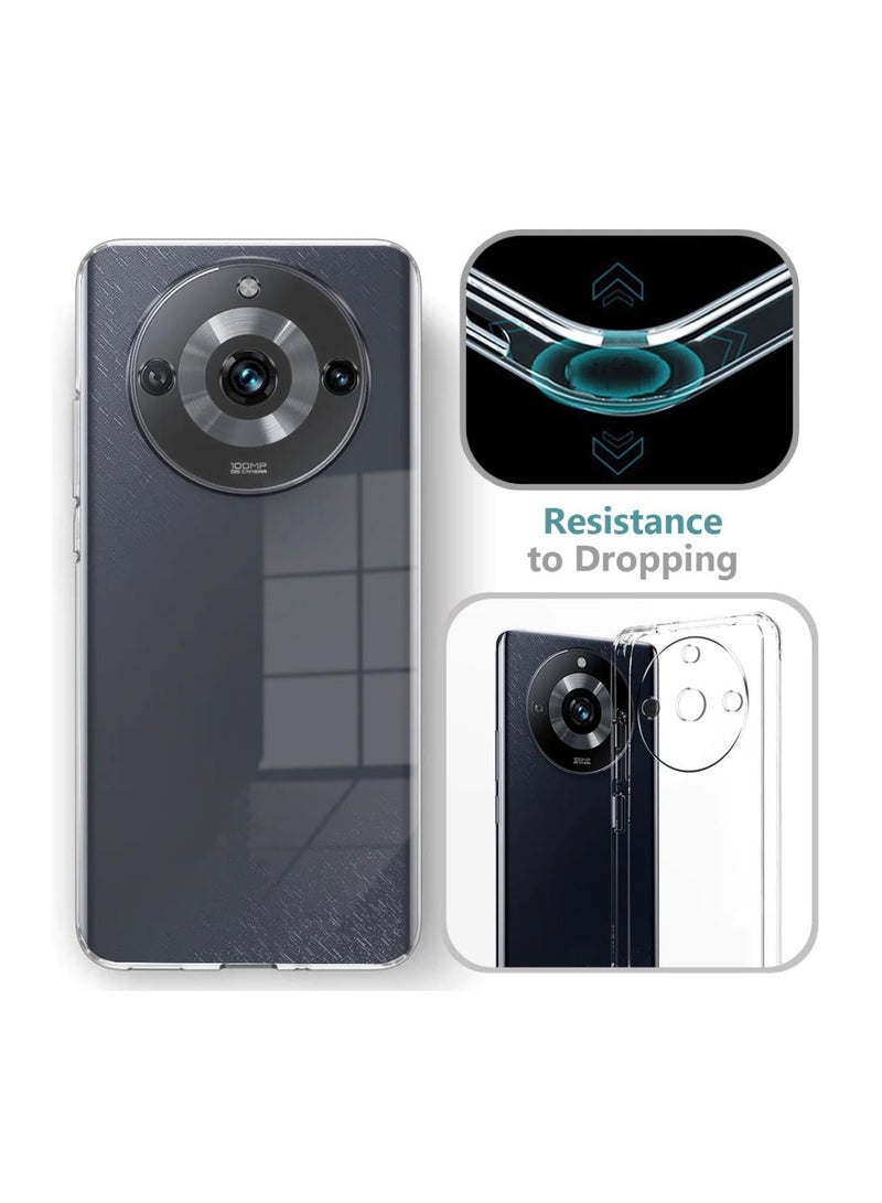 Techie Realme 11 Pro 5G / Realme 11 Pro Plus 5G TPU Soft Corner Ultra Slim Clear Case Shockproof Anti Fingerprint Transparent Protective Back Cover - Image 5