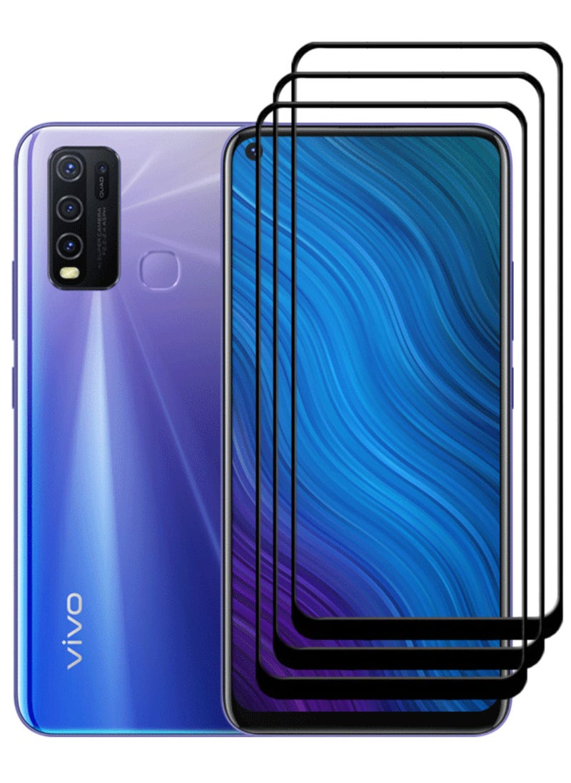 ACLIX 3 Pieces Antistatic ESD Dustproof Premium Quality High Definition Tempered Glass Screen Protector Designed For vivo Y50 - Image 1