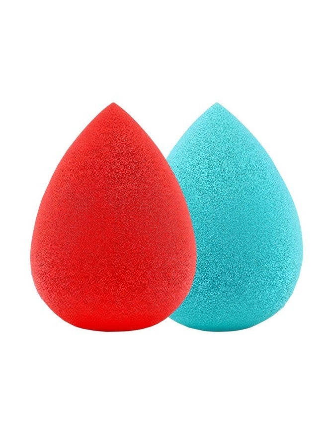 SUAKE Professional Beauty Blender Sponges For Face Makeup | Beauty Blender Face Sponge Puff For All Skin Types - Soft, Latex-Free, Reusable (Single Colour Pack Of 2) - Image 1
