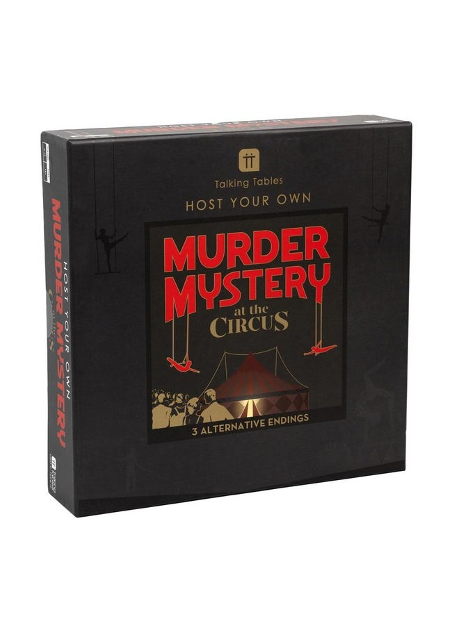 Talking Tables Talking Tables Circus Murder Mystery Game at Home Host Your Own Games Night and Solve The Crime for Dinner Party, Birthday, Entertainment for Adults, Teenagers,  - Image 1