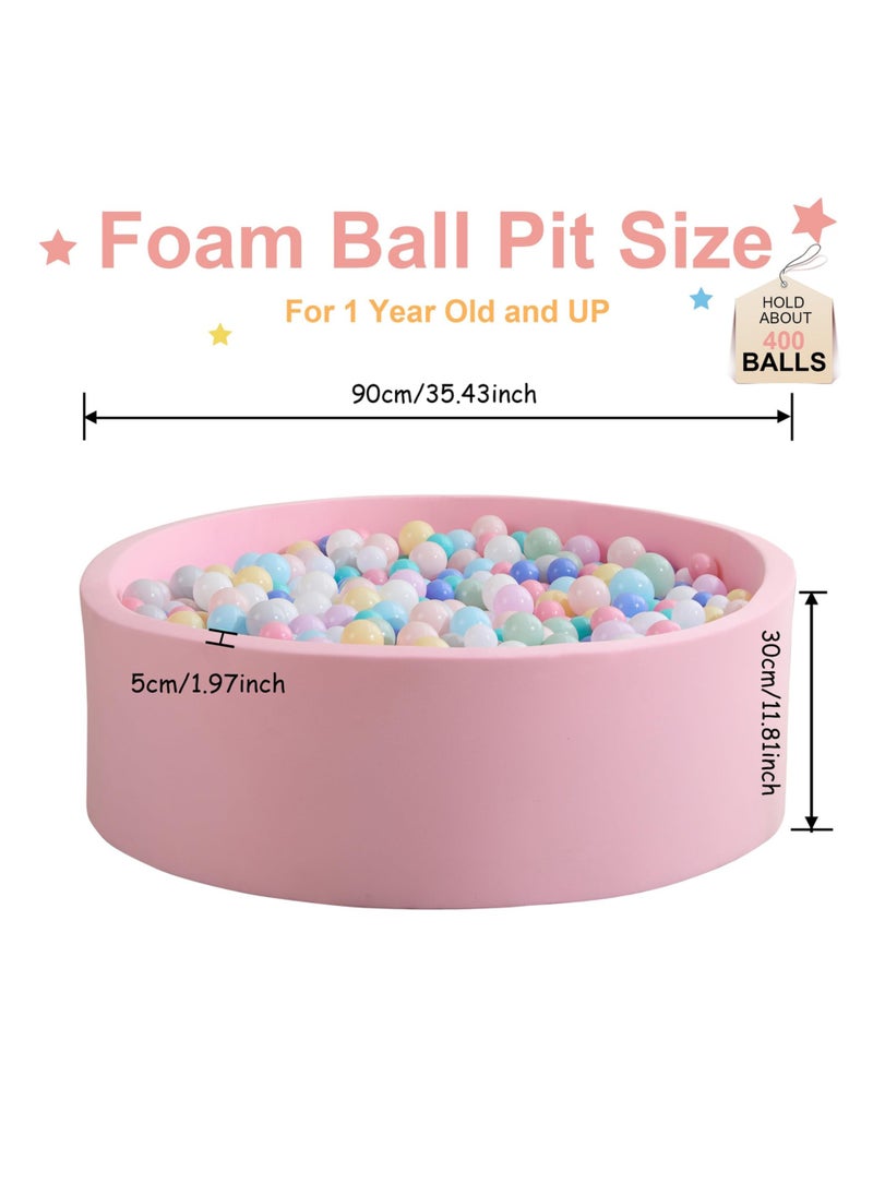 Paka Rabbit - Foam Ball Pit, 35.4"x 11.8" Ball Pits for Toddlers, Soft Round Kiddie Baby Playpen Ball Pool for Kids, Ideal Gift for Babies Indoor and Outdoor Game - Image 1